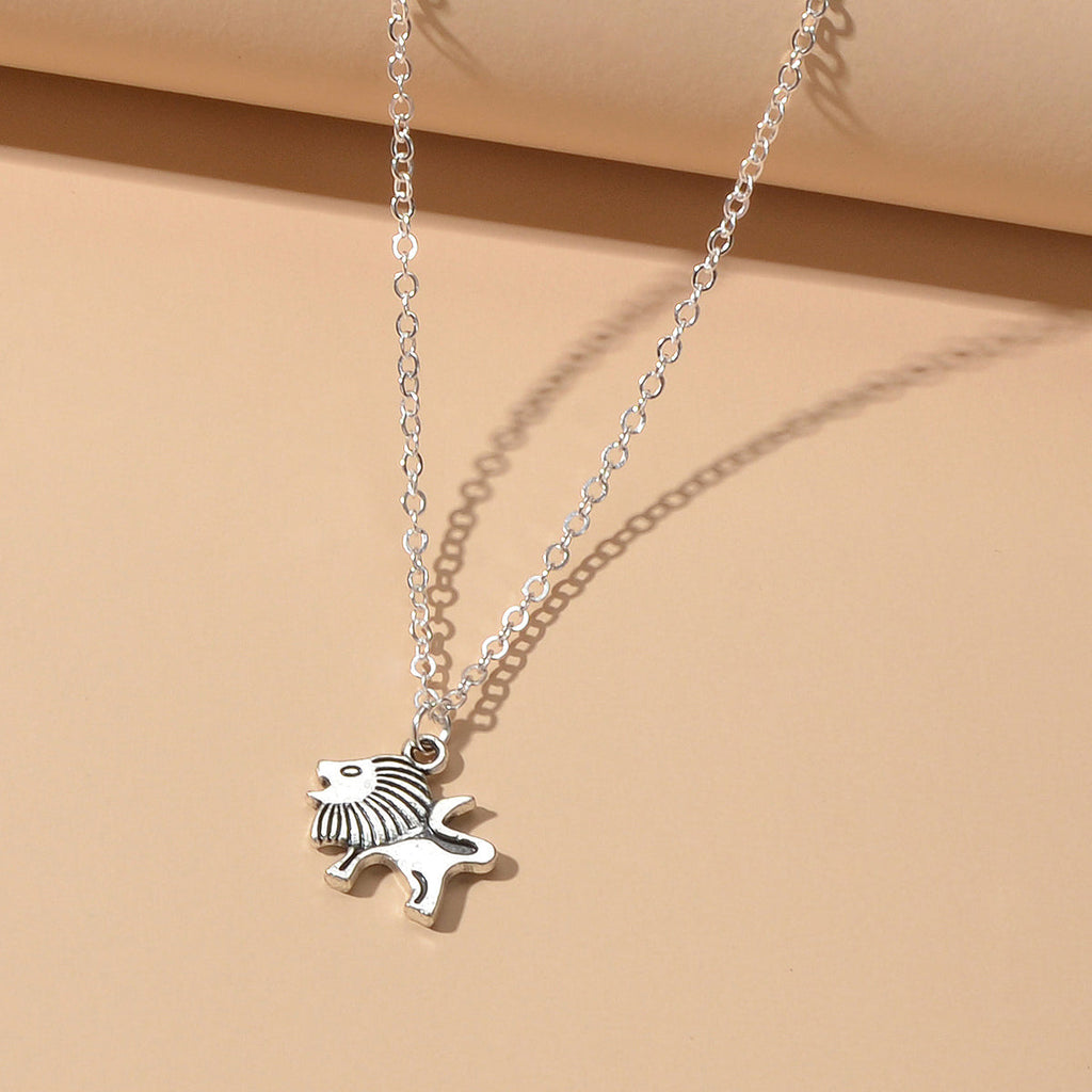 Ladies Jewellery Silver Chain Little Lion Necklace Wholesale Price Accessories