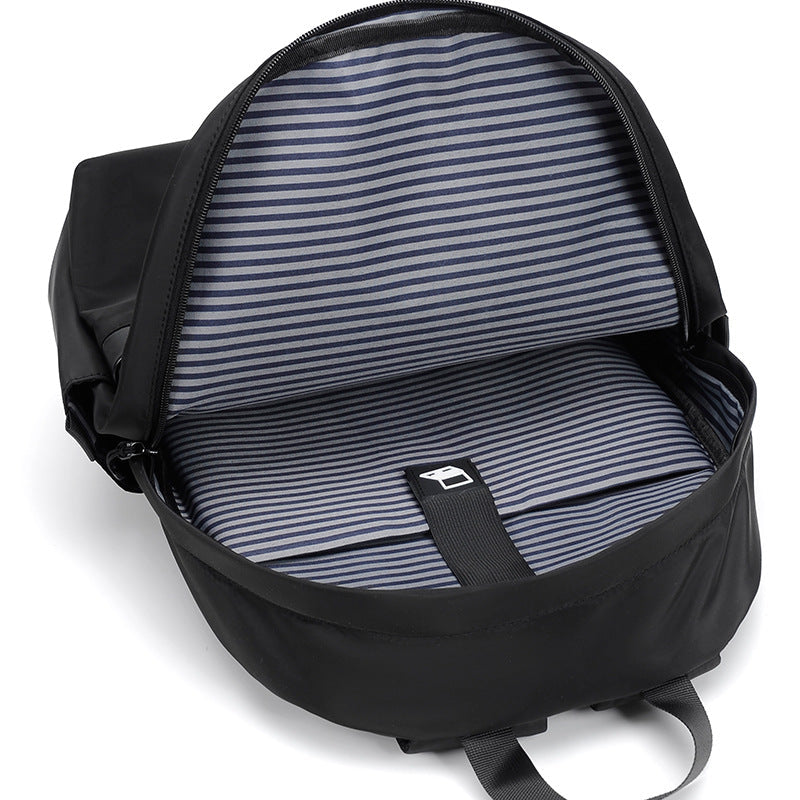 Premium Waterproof High-Density Nylon Backpack for Men & Women | Durable, Fashionable & Lightweight Urban Travel Bag | Black Laptop Backpack for Work, School & Daily Commute | Perfect for Urban Exploration & Minimalist Design Lover - Shoulder Bag at Dealshubindia