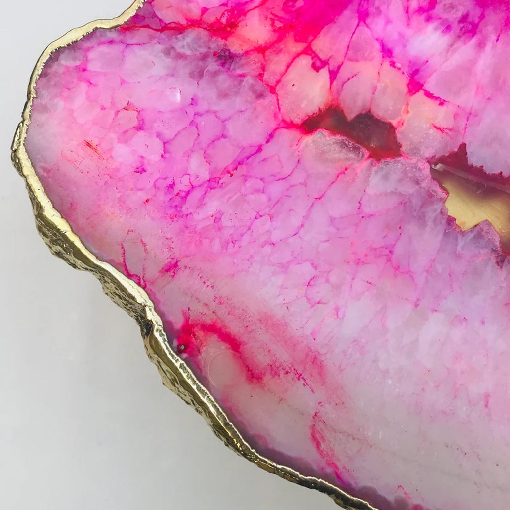 Pink Agate Cake Stand/Centerpiece/Display Stand/Tray