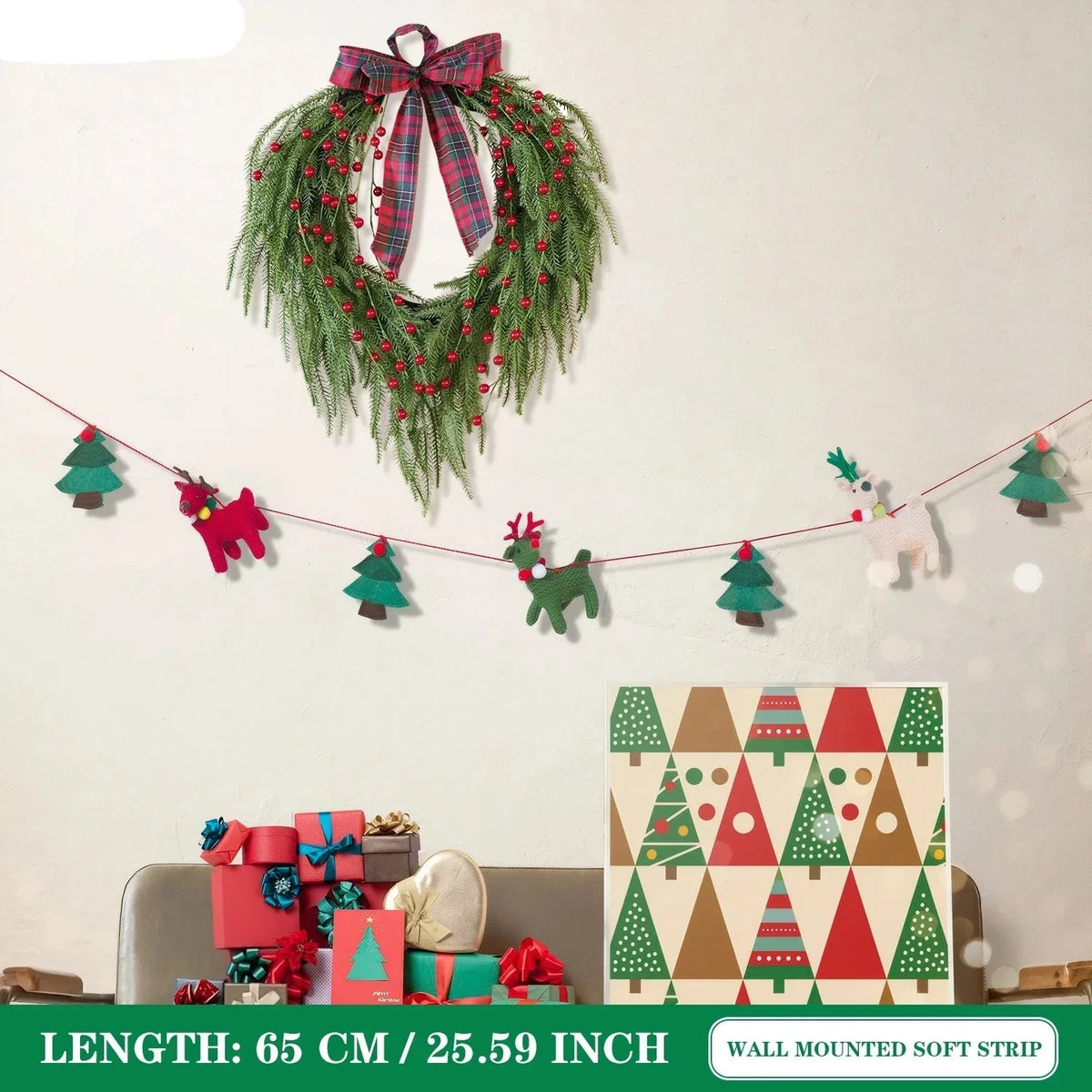 Christmas Wreath Decoration - Occasions > Christmas > Christmas Wreaths & Garlands at Dealshubindia