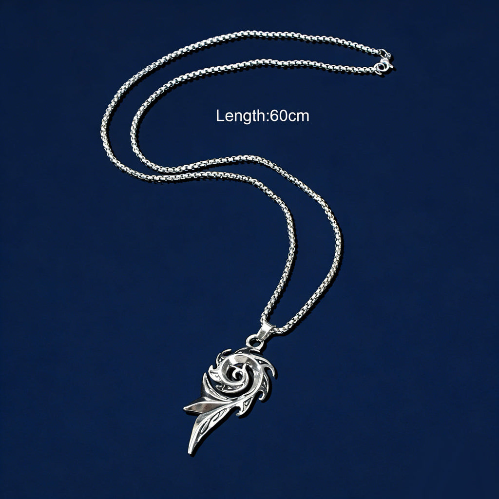 Y2K Punk Rock Stainless Steel Long Chain Geometric Pendant Party Daily