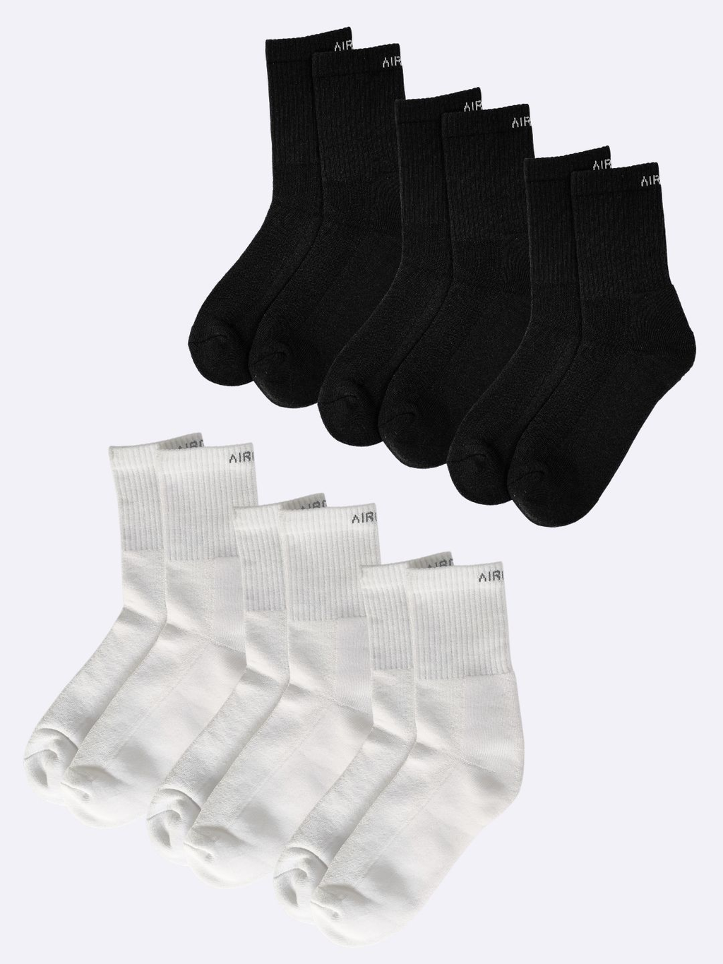Soft cotton blend crew socks designed for everyday comfort
