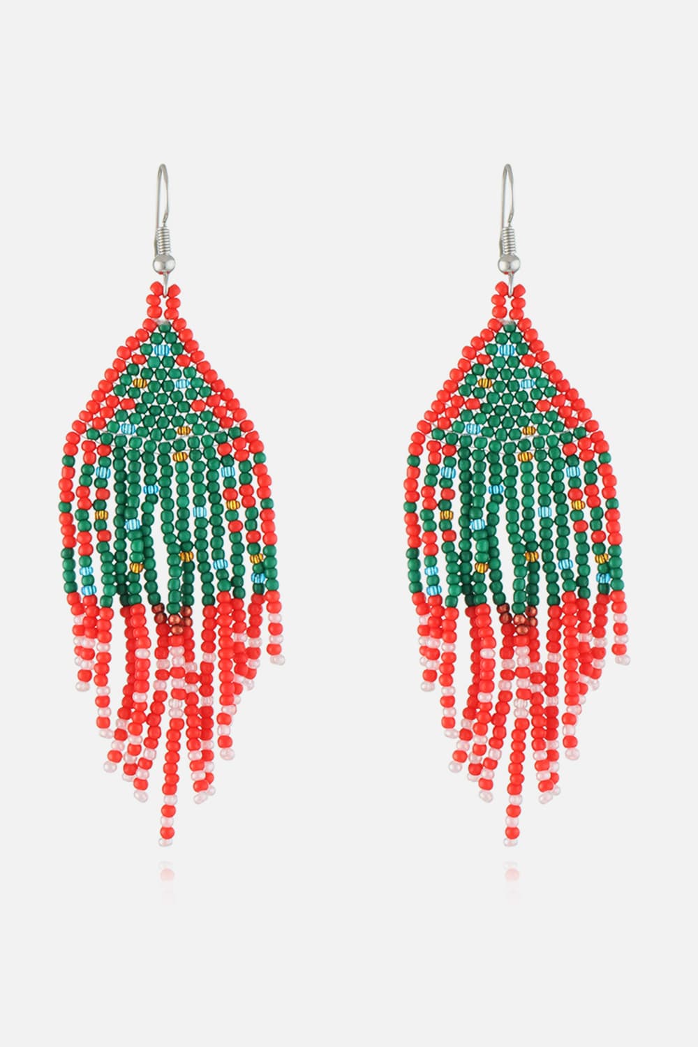 Christmas Beaded Earrings - n/a at Dealshubindia