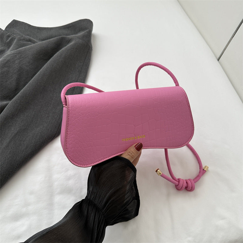 Summer Minimalist PU Underarm Bag Chic Solid Color Square Shoulder Purse Versatile Crossbody Tote For Women Elegant Office - handbags at Dealshubindia