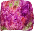 Knitsilk Mulberry Silk Fiber Yarn, Pink and Green. Best for Knitting, Sewing Silk Filament Sheets, Spinning and Needle Felting