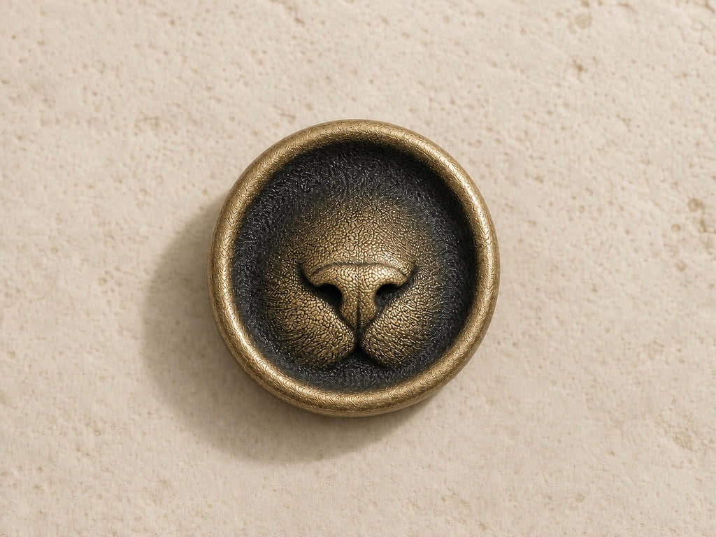 Custom Cat Nose Memorial Plaque, Antique Brass Keepsake, Personalised Pet Gift