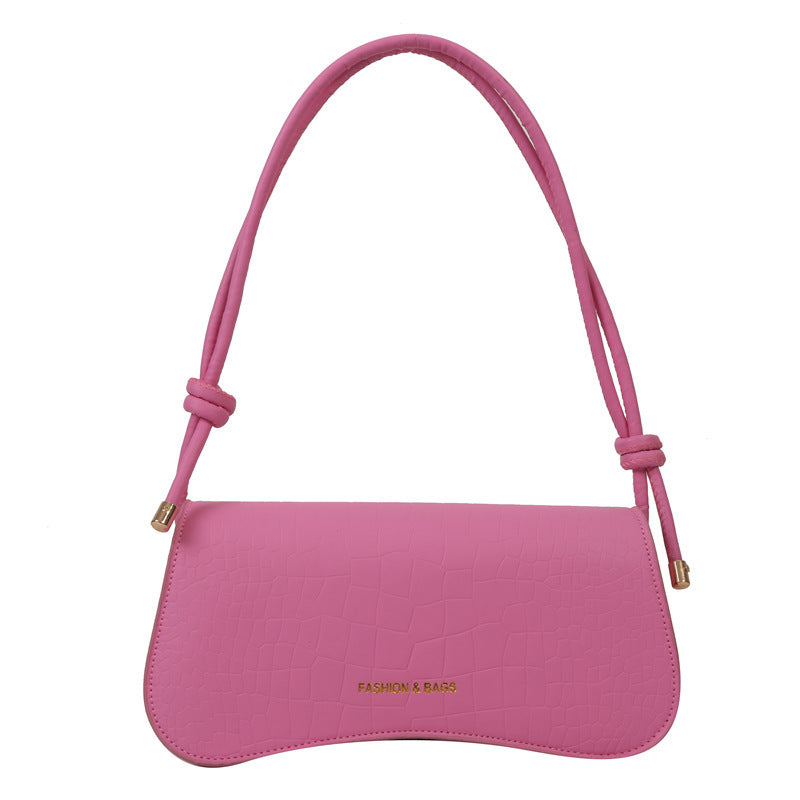 Summer Minimalist PU Underarm Bag Chic Solid Color Square Shoulder Purse Versatile Crossbody Tote For Women Elegant Office - handbags at Dealshubindia