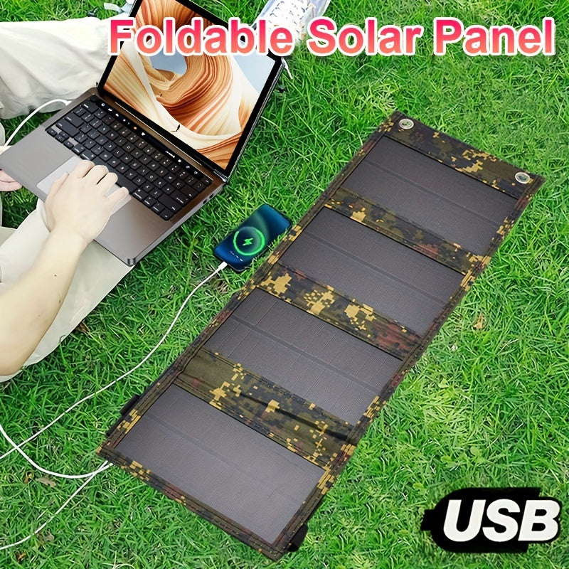 Portable Foldable Camouflage Solar Panel Charger - Electronics > Battery Chargers & Power at Dealshubindia