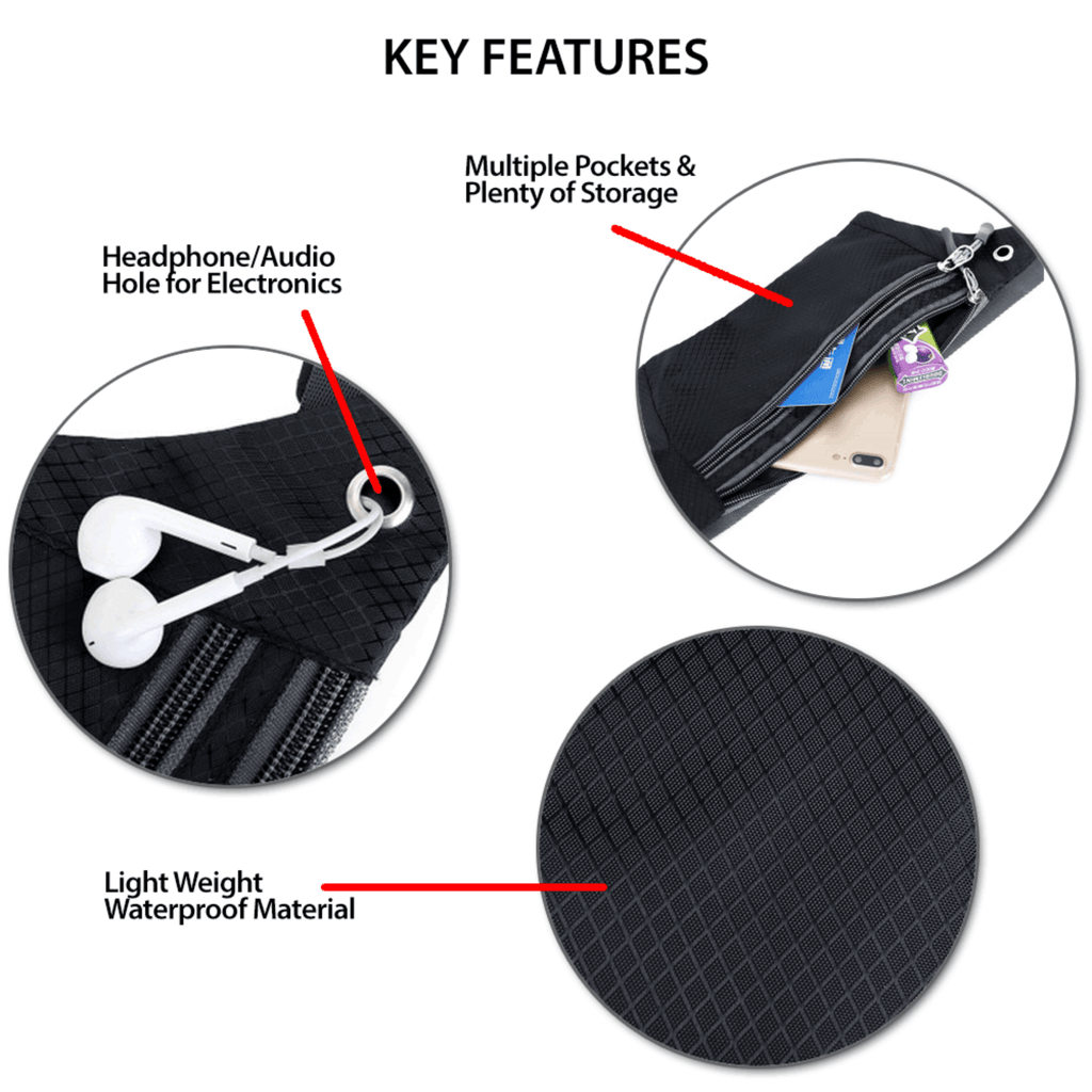 XGear Fitness Waterproof Fanny Pack for Running and Travel - Running Belts at Dealshubindia