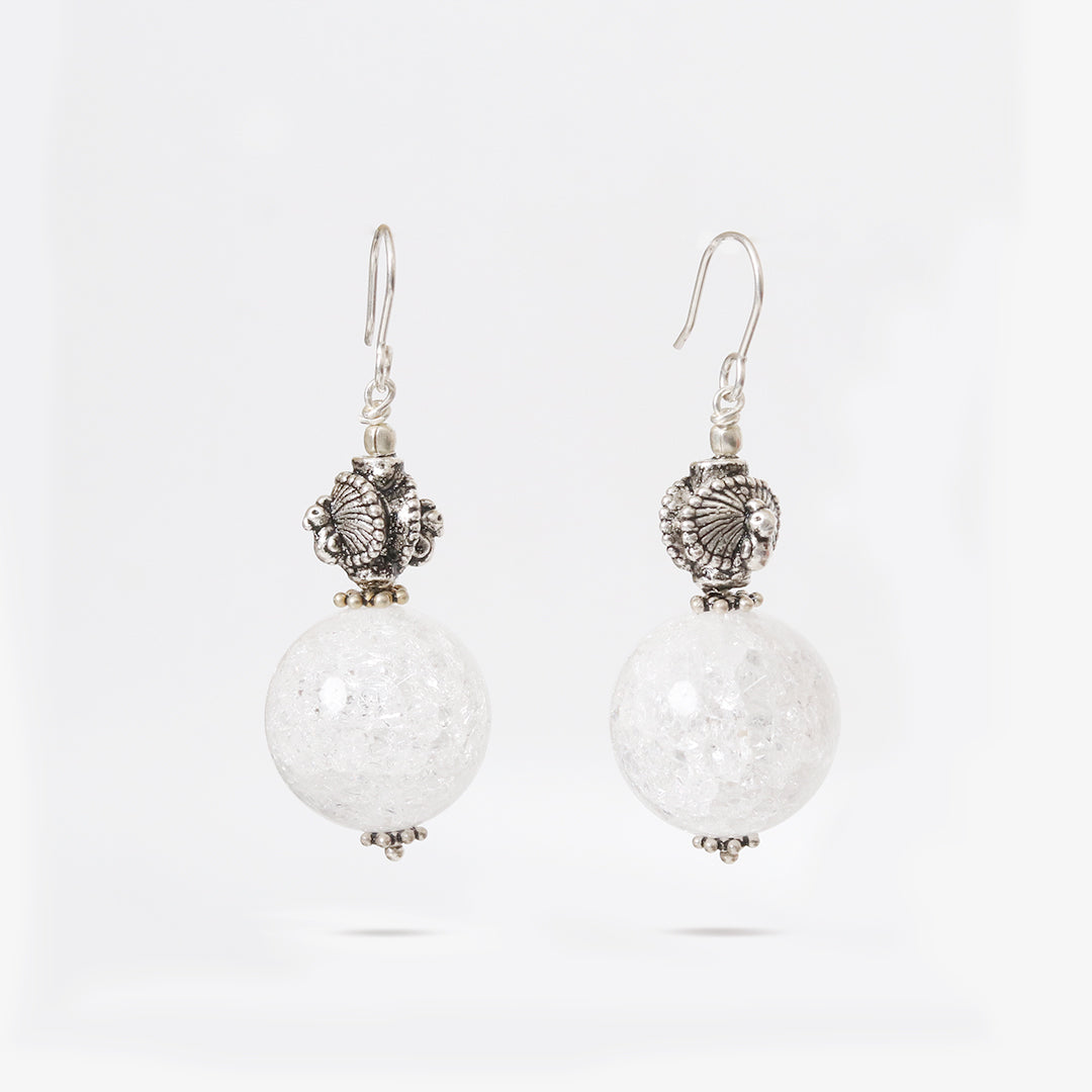 Dancing Peacock Pearl Hooks