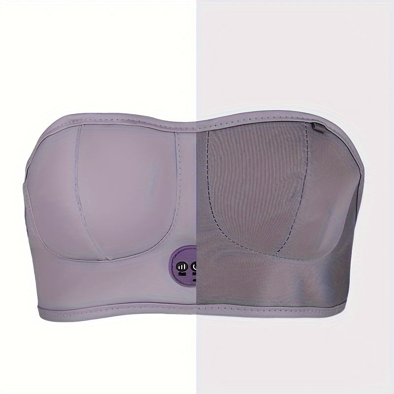 Relaxing Electric Breast Vibration Device With Usb Charging(Silvery Grey)