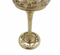Personalised Wine Glasses Set | Electro-Formed Metal Base (Set of 1 or 2)