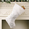Snowflake Christmas Stocking - n/a at Dealshubindia