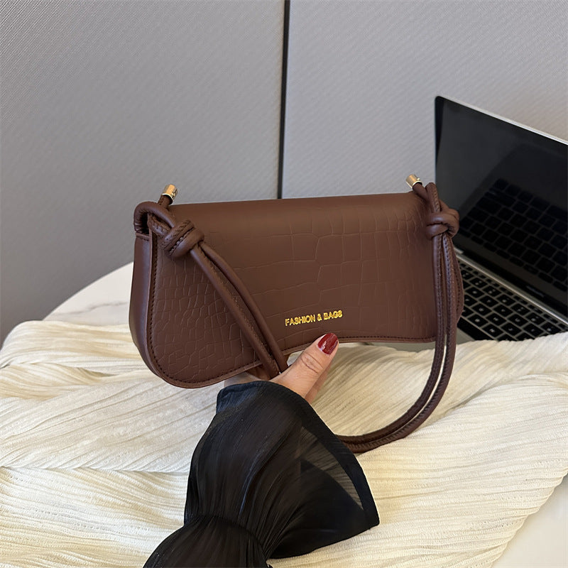 Summer Minimalist PU Underarm Bag Chic Solid Color Square Shoulder Purse Versatile Crossbody Tote For Women Elegant Office - handbags at Dealshubindia