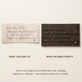 Handwritten Note Plaque – Antique Brass, Plain-0