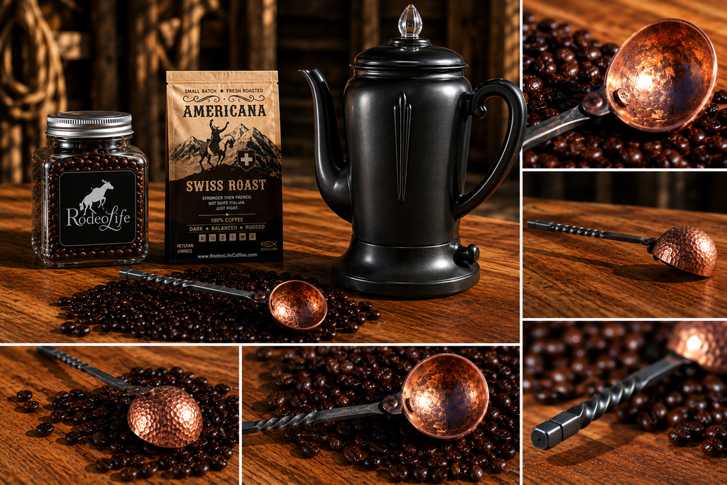 Hand Forged Coffee Scoops by Master Artisans