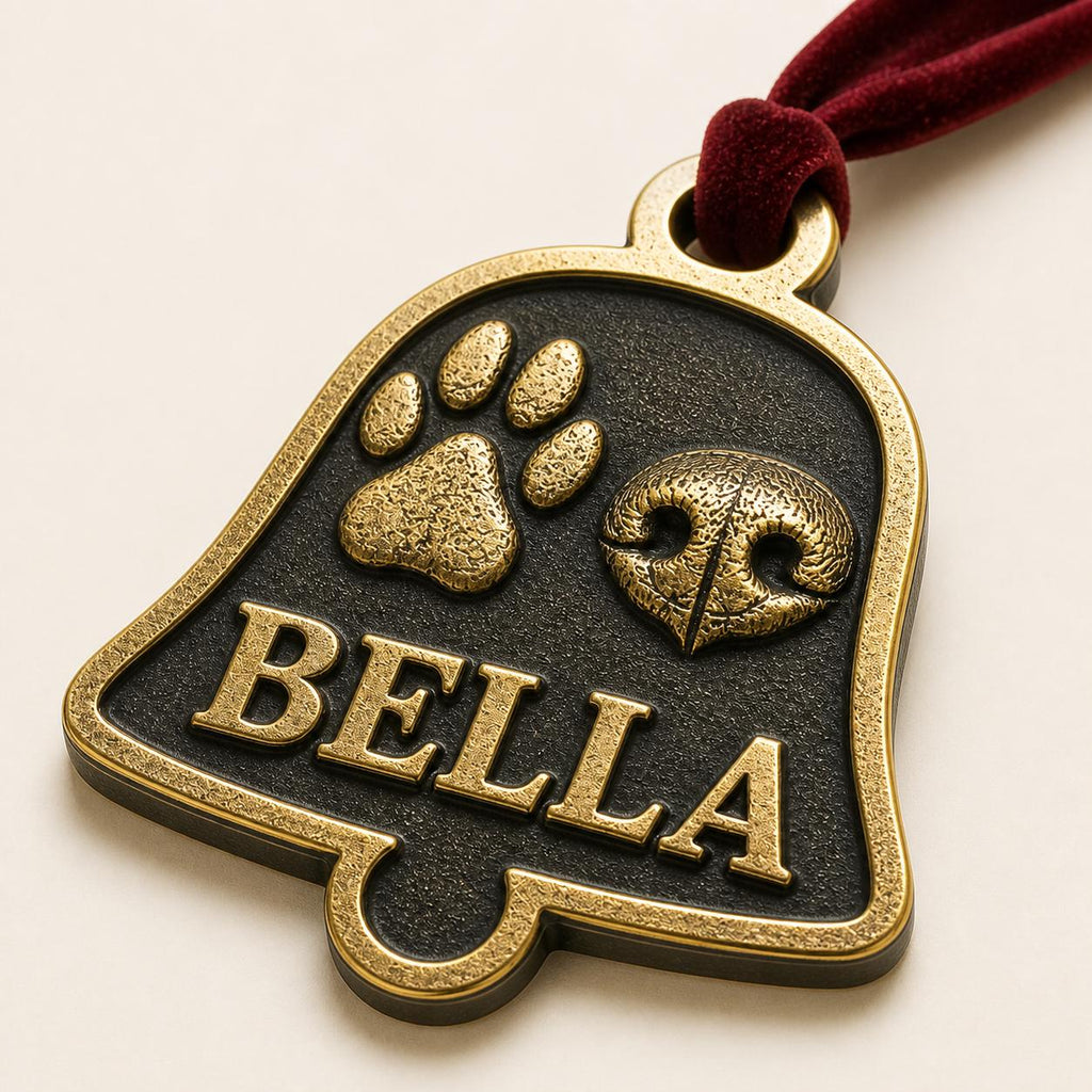 Pet Print Ornament, Bell