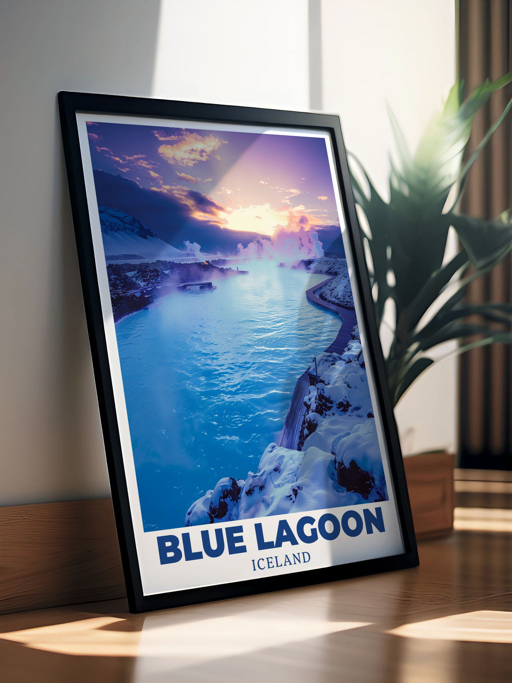 Blue Lagoon Poster Print - Blue Lagoon Travel Poster - Blue Lagoon Art Print - Blue Lagoon Travel Print - Iceland Living Room Decor