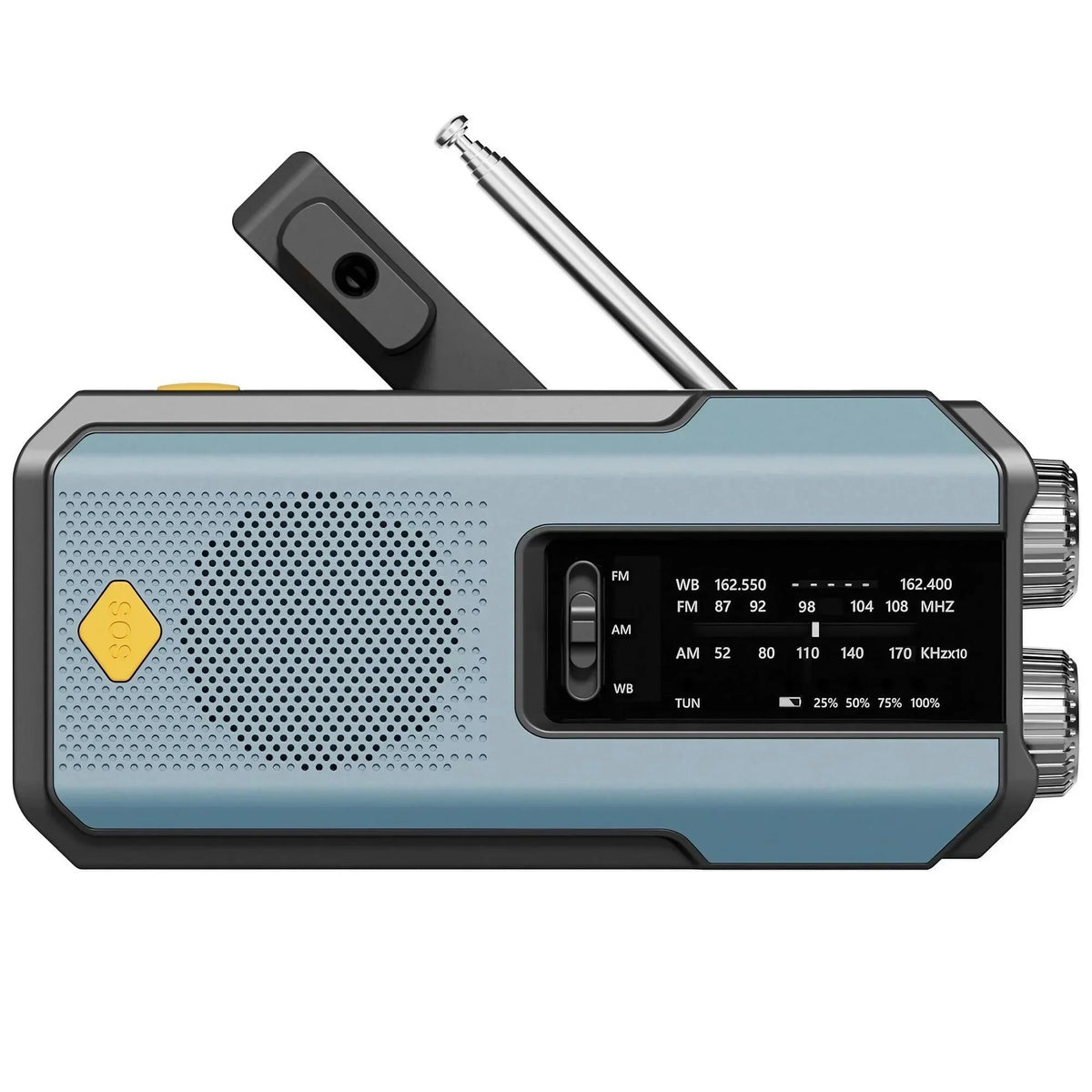 2000mAh Weather Emergency Radio Blue - Radios at Dealshubindia