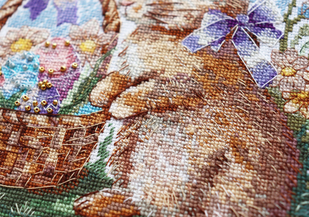 In Search of a Holiday Easter Bunny Counted Cross-Stitch Kit by Abris Art AH-201