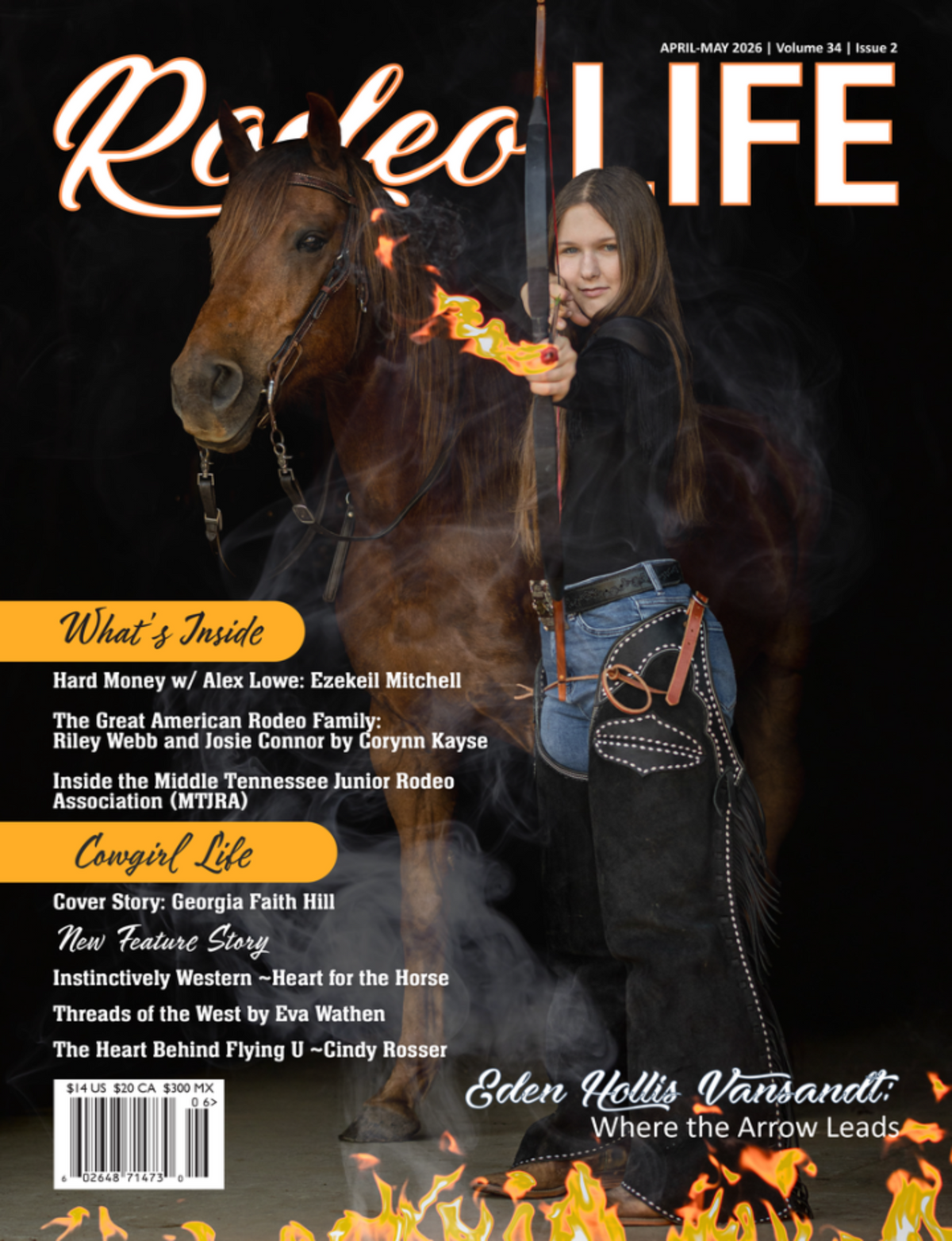 Rodeo LIFE PRINT HARD BACK Apr/May 2026