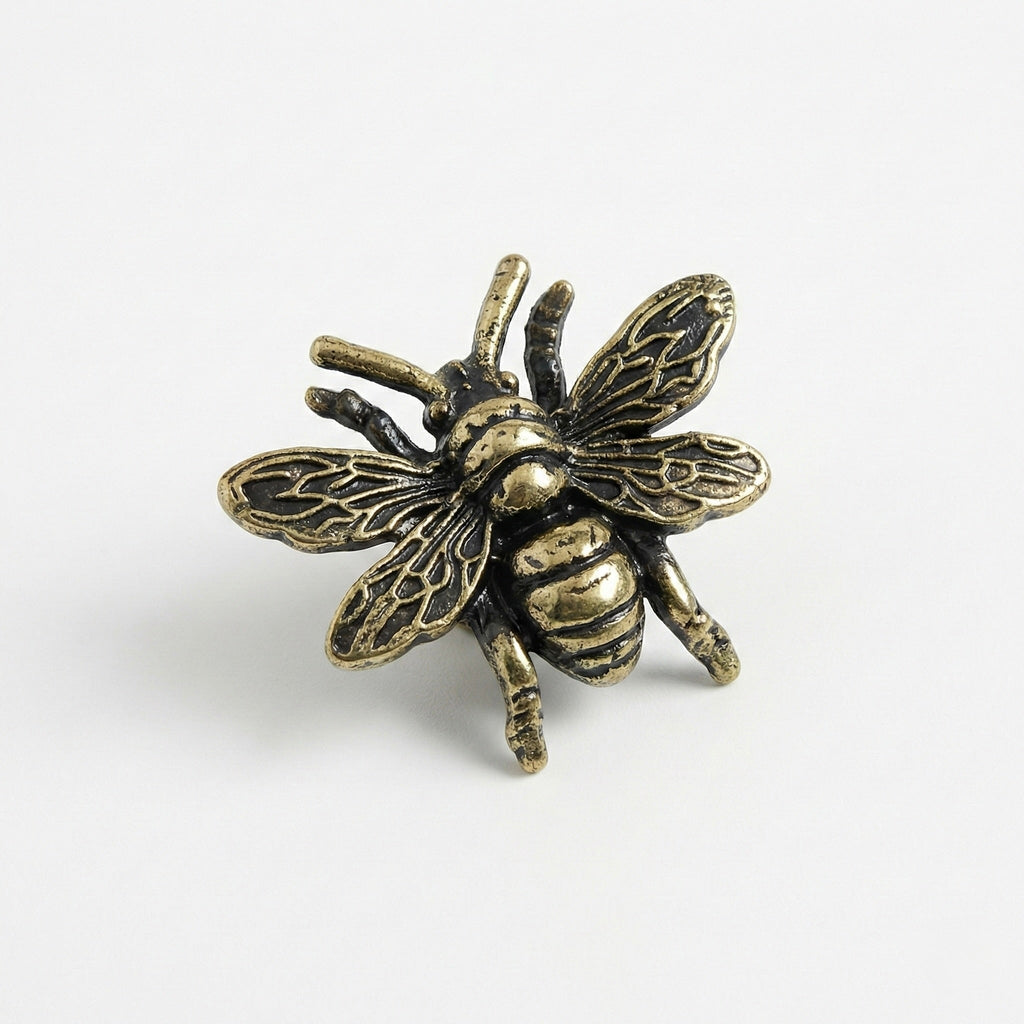 Antique Brass Bumble Bee Drawer Knobs