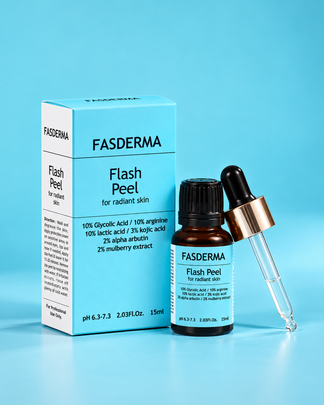 Radiant Skin Flash Peel- 10% Glycolic acid+2% Alpha Arbutin