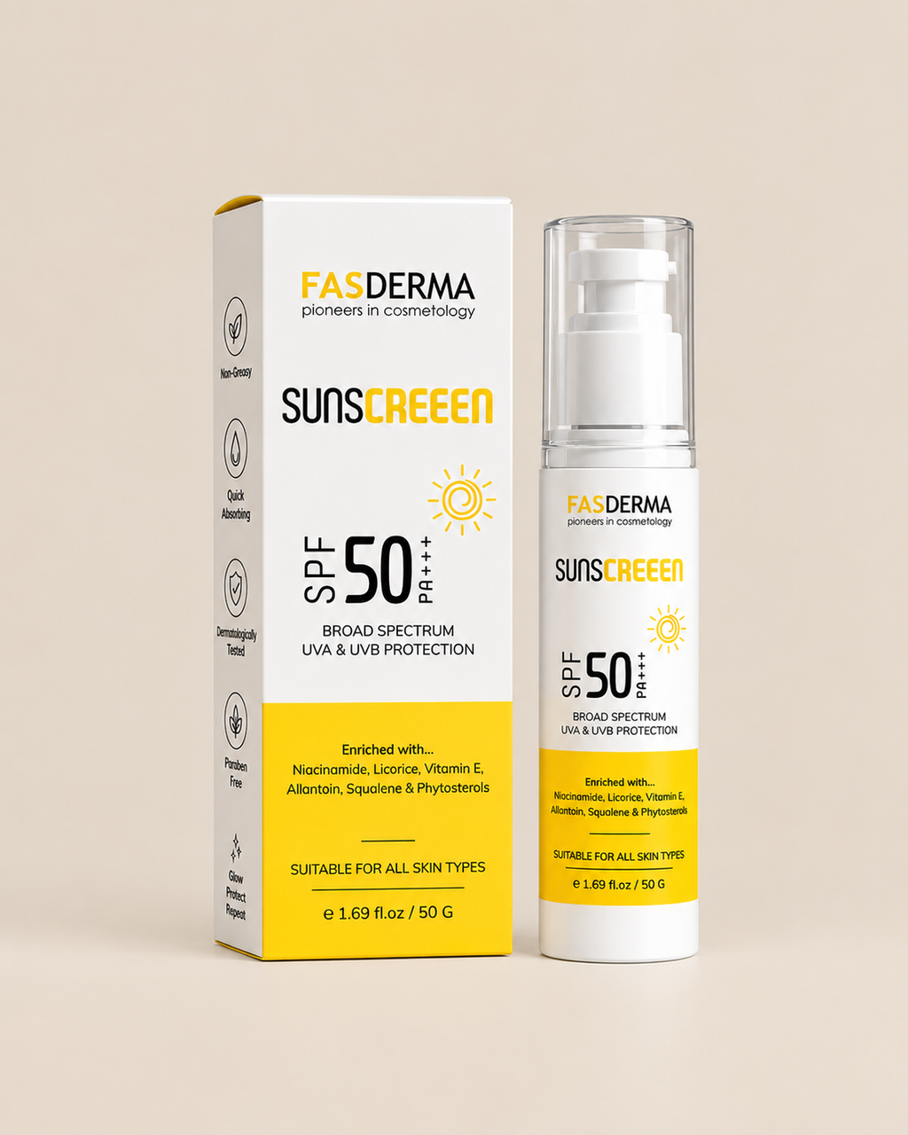 Protective Sunscreen SPF 50 PA++++ ( Broad Spectrum ) , 50 gm