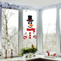 Christmas Door Window Stickers - Occasions > Christmas > Christmas Wreaths & Garlands at Dealshubindia