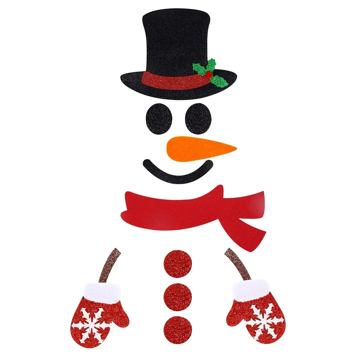 Christmas Door Window Stickers - Occasions > Christmas > Christmas Wreaths & Garlands at Dealshubindia