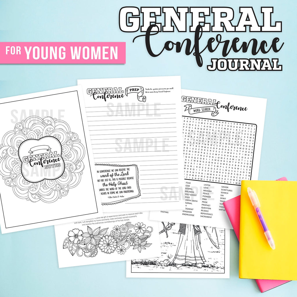 General Conference Journal Packet  - Instant Download