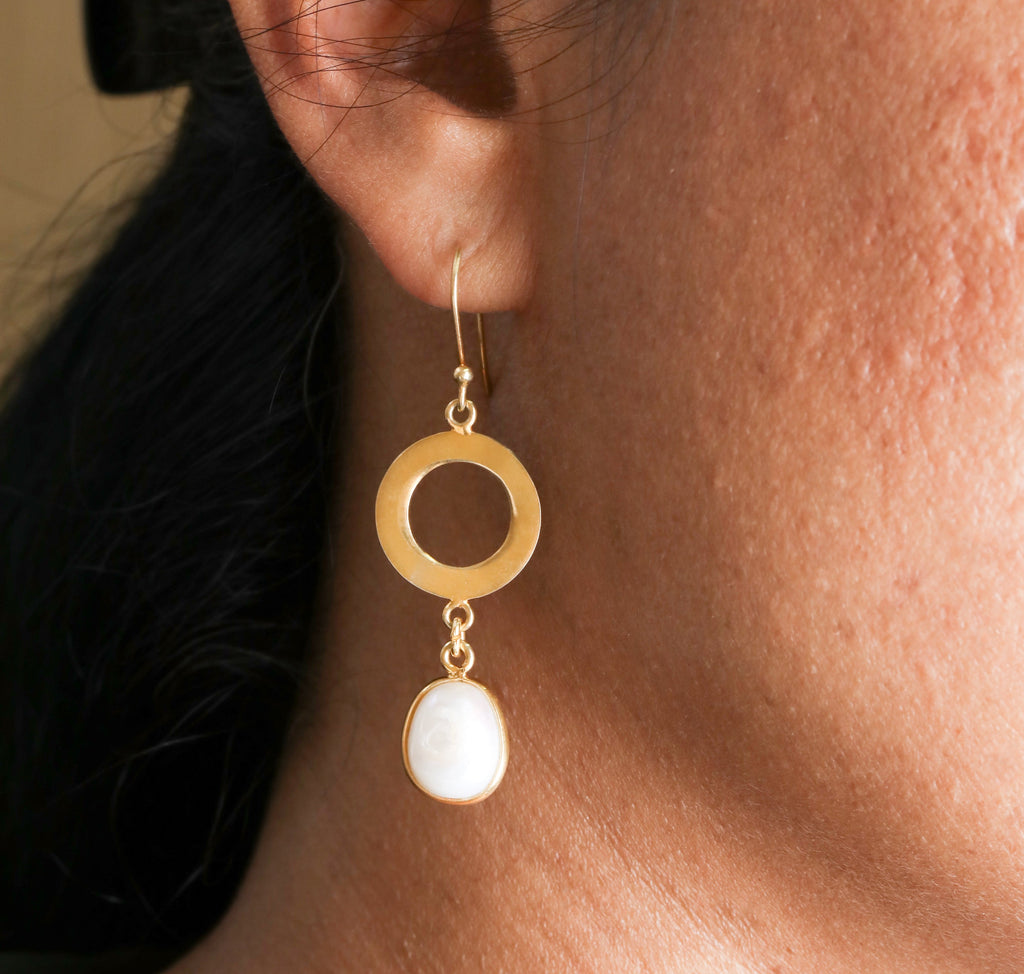 Radiant Pearl Drop Earrings
