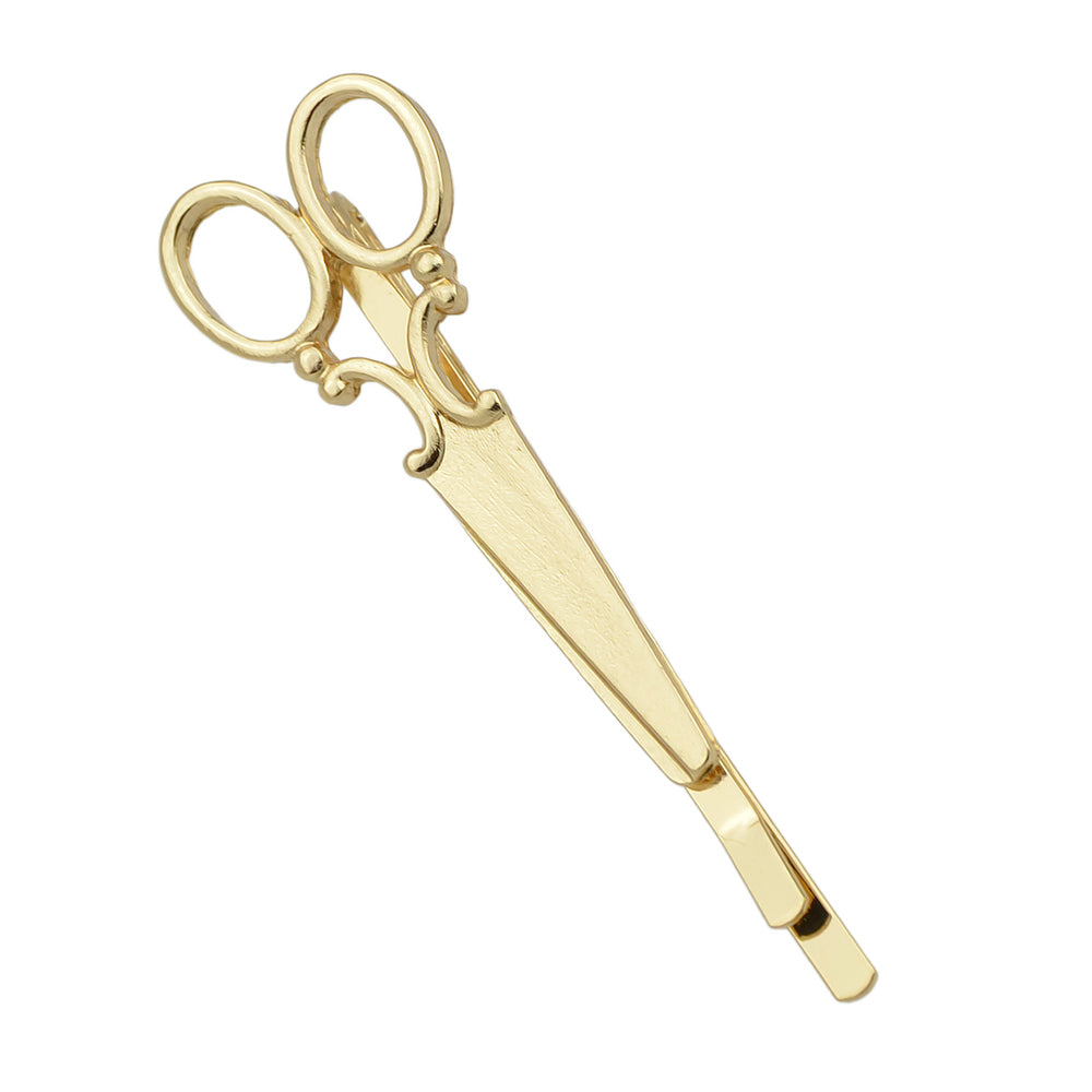 1pc Punk Gold Silver Scissors Hair Clips Barrette Women Fashion Hair Accessories