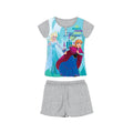 Summer short-sleeved cotton pajamas for kids - Disney Ice Magic - grey - 140