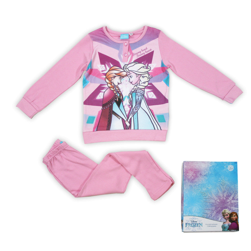 Winter cotton children's pajamas - Frozen - light pink - 122