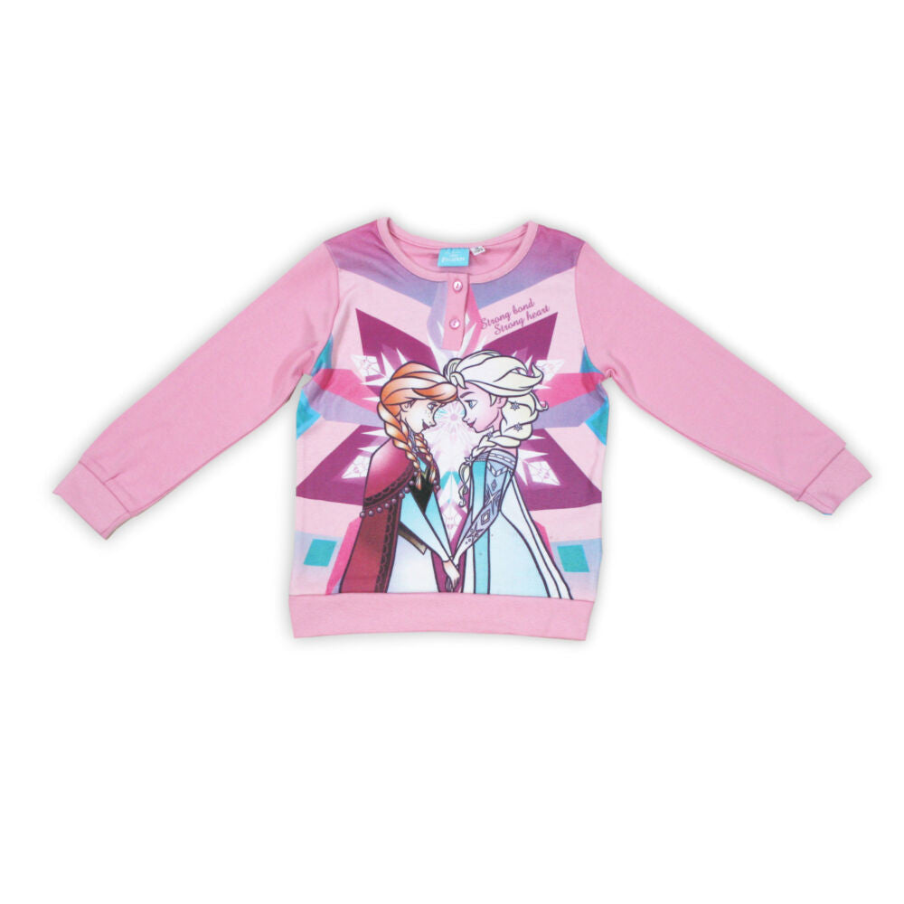 Winter cotton children's pajamas - Frozen - light pink - 122