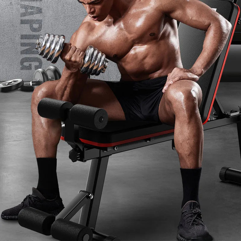 Multifunctional Folding Fitness Bench Stool - Sports & Fitness > Exercise, Gym & Fitness > Exercise Benches at Dealshubindia