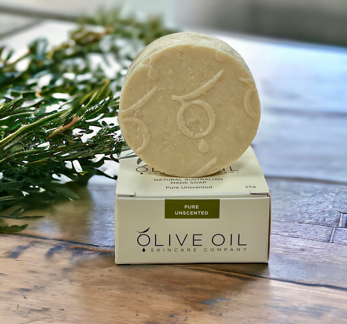 Olive Oil Soap, All-Natural , Unscented, 50g