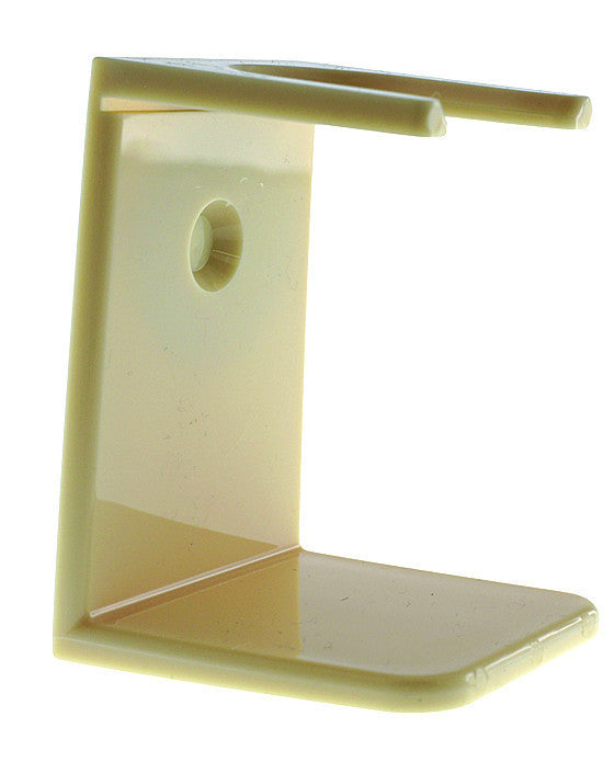 PureBadger Collection Shaving Brush Stand, Ivory Acrylic, Standard Mouth