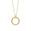 Elements Gold Rope Twist Hoop Pendant-0