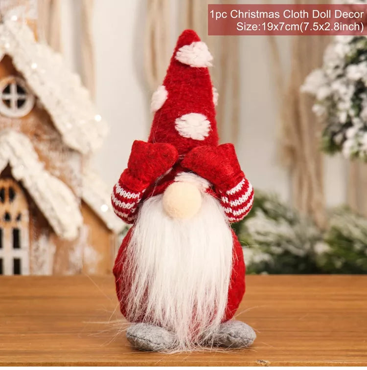 Gnome Christmas Faceless Doll - Festive Merry Christmas Decorations - Home & Garden > Décor at Dealshubindia