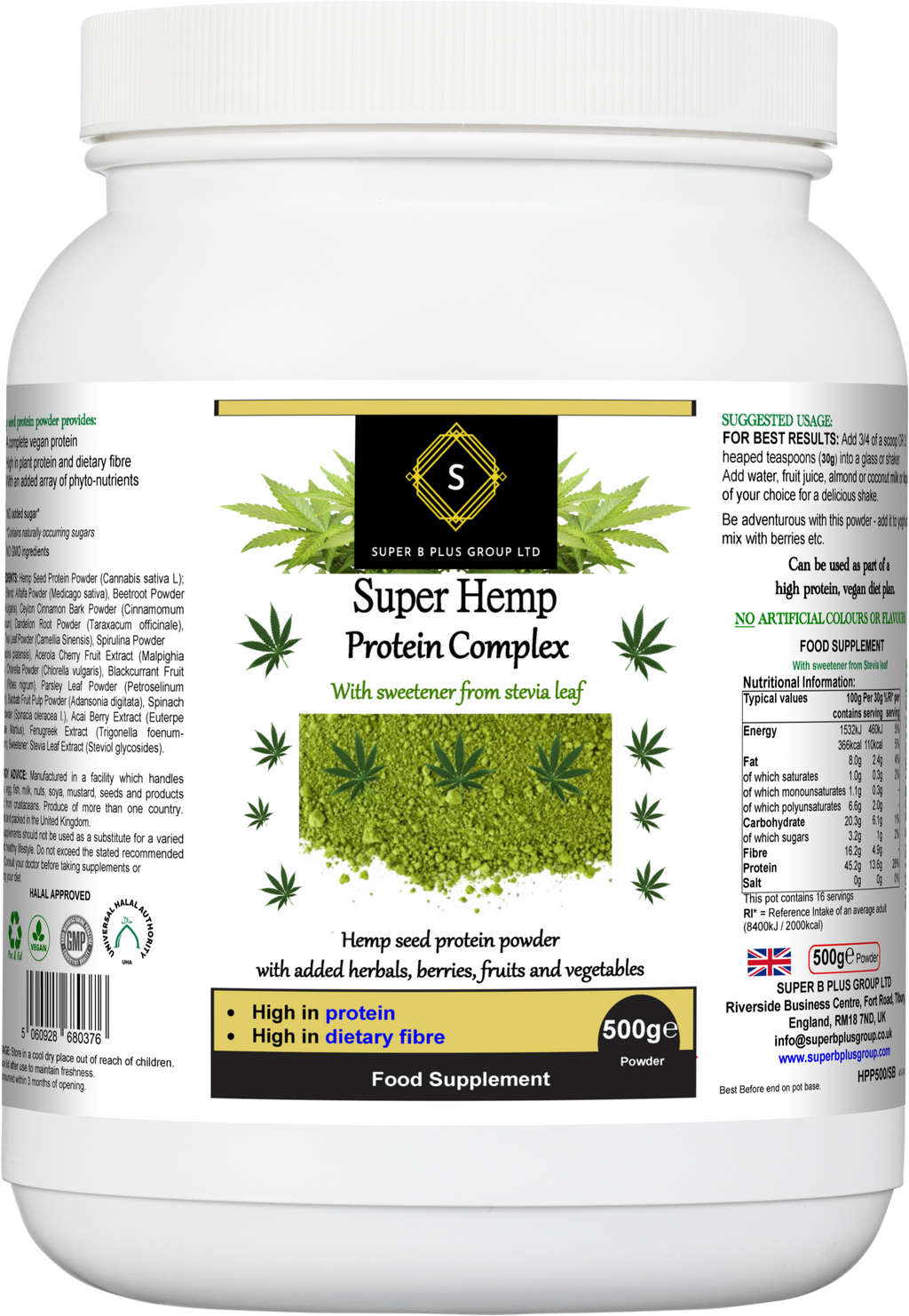Super Hemp Protein Complex