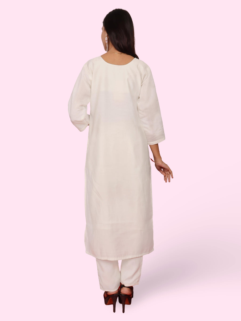 Women's Cotton Rayon Kurta-Pant, and Dupatta Set
