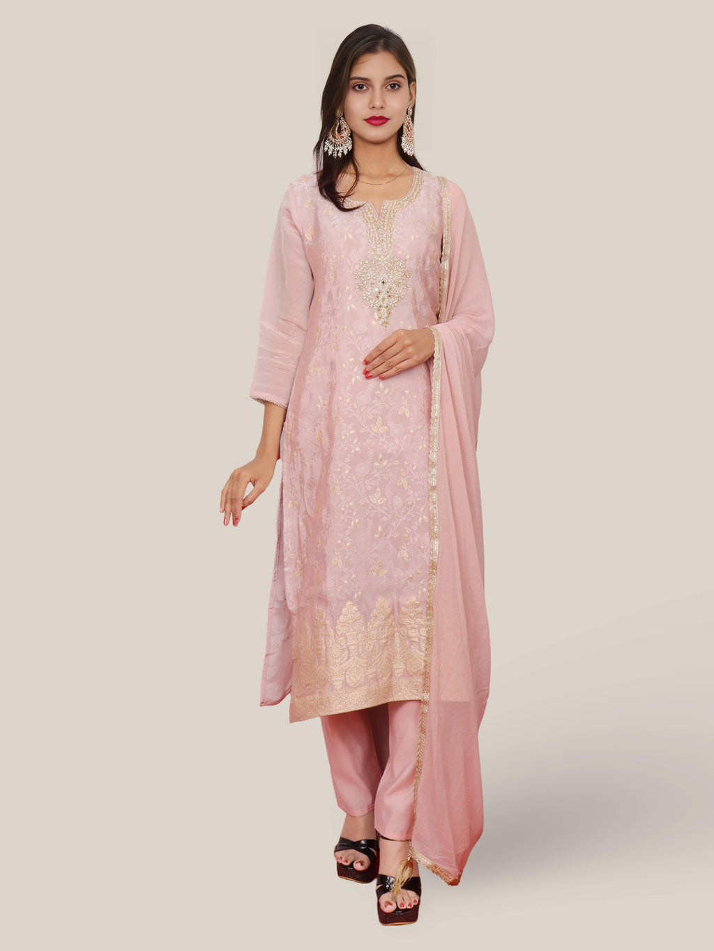 Women's Kurta-Pant & Dupatta Set