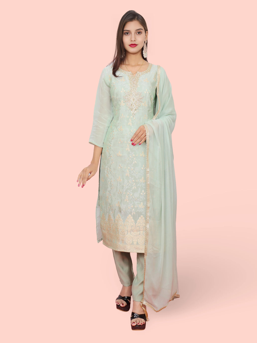 Women's Kurta-Pant & Dupatta Set