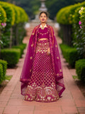 Semi-Stitched Lehenga Embroidery & Zari Thread Work by Shreekama