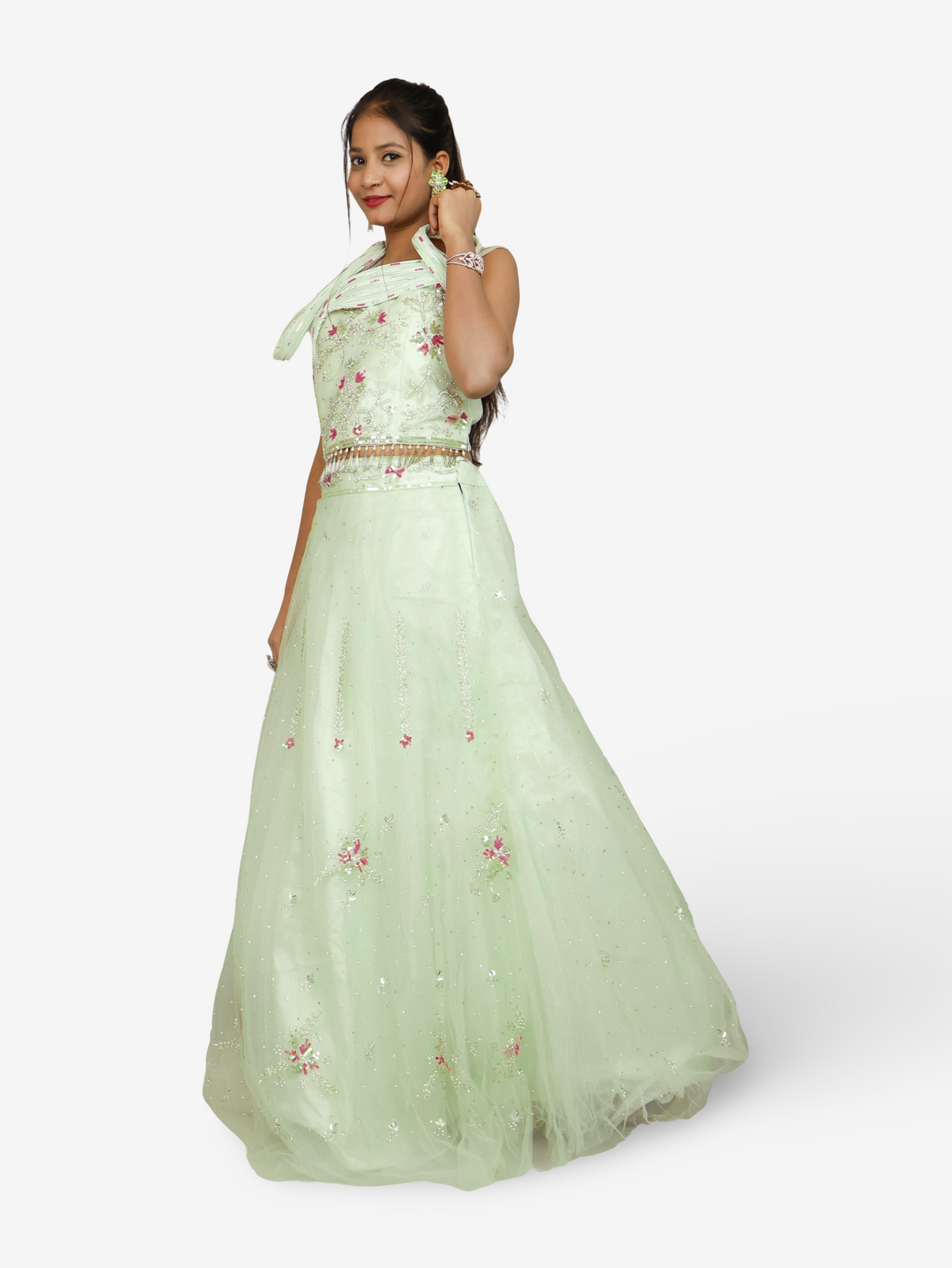 Stone & Sequin Lehenga Choli Set