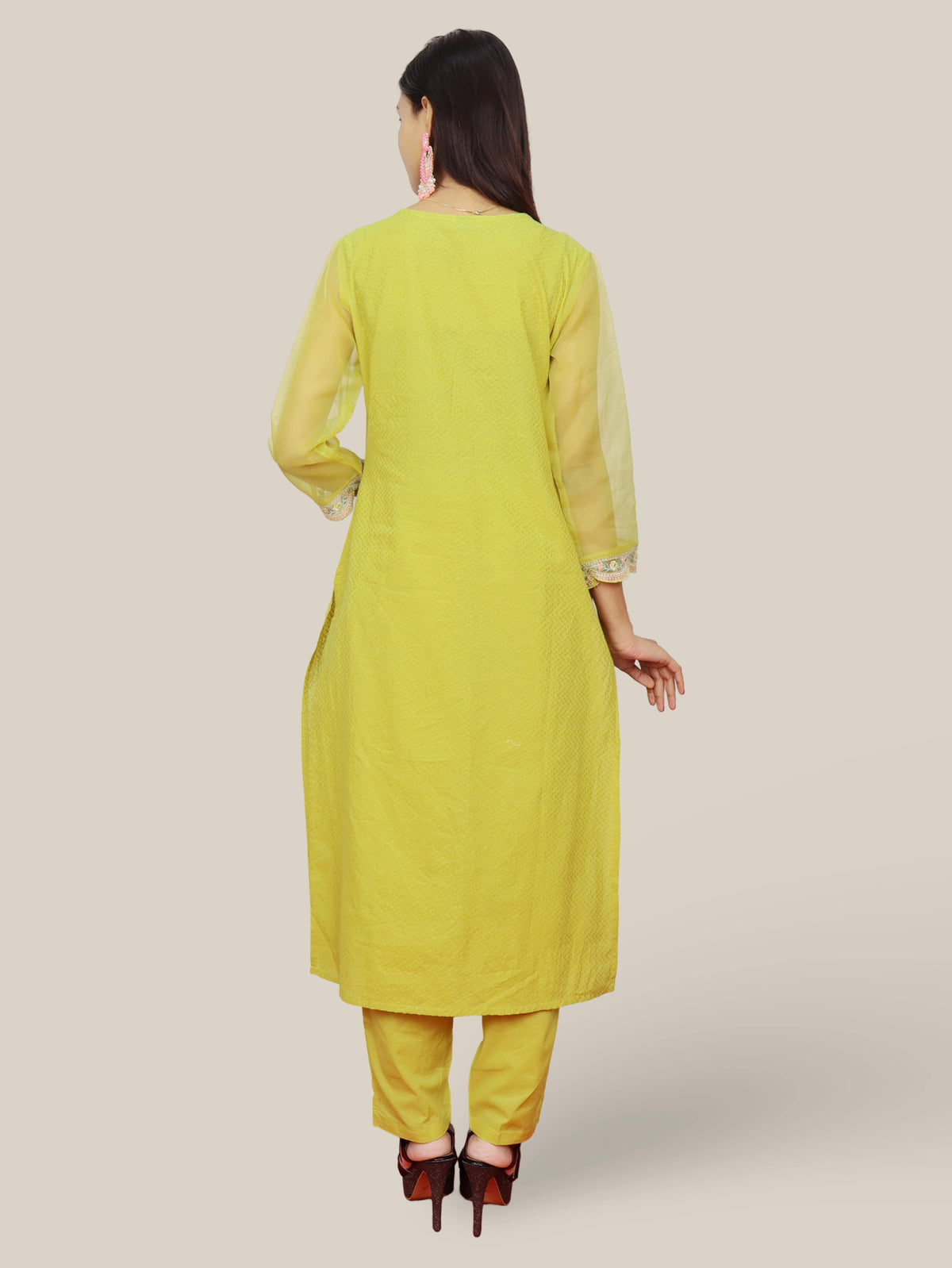 Women's Cotton Kurta-Pant, and Dupatta Set