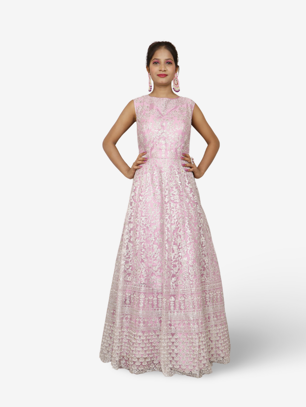 Shimmery and Shiny Beautiful Gown by Shreekama
