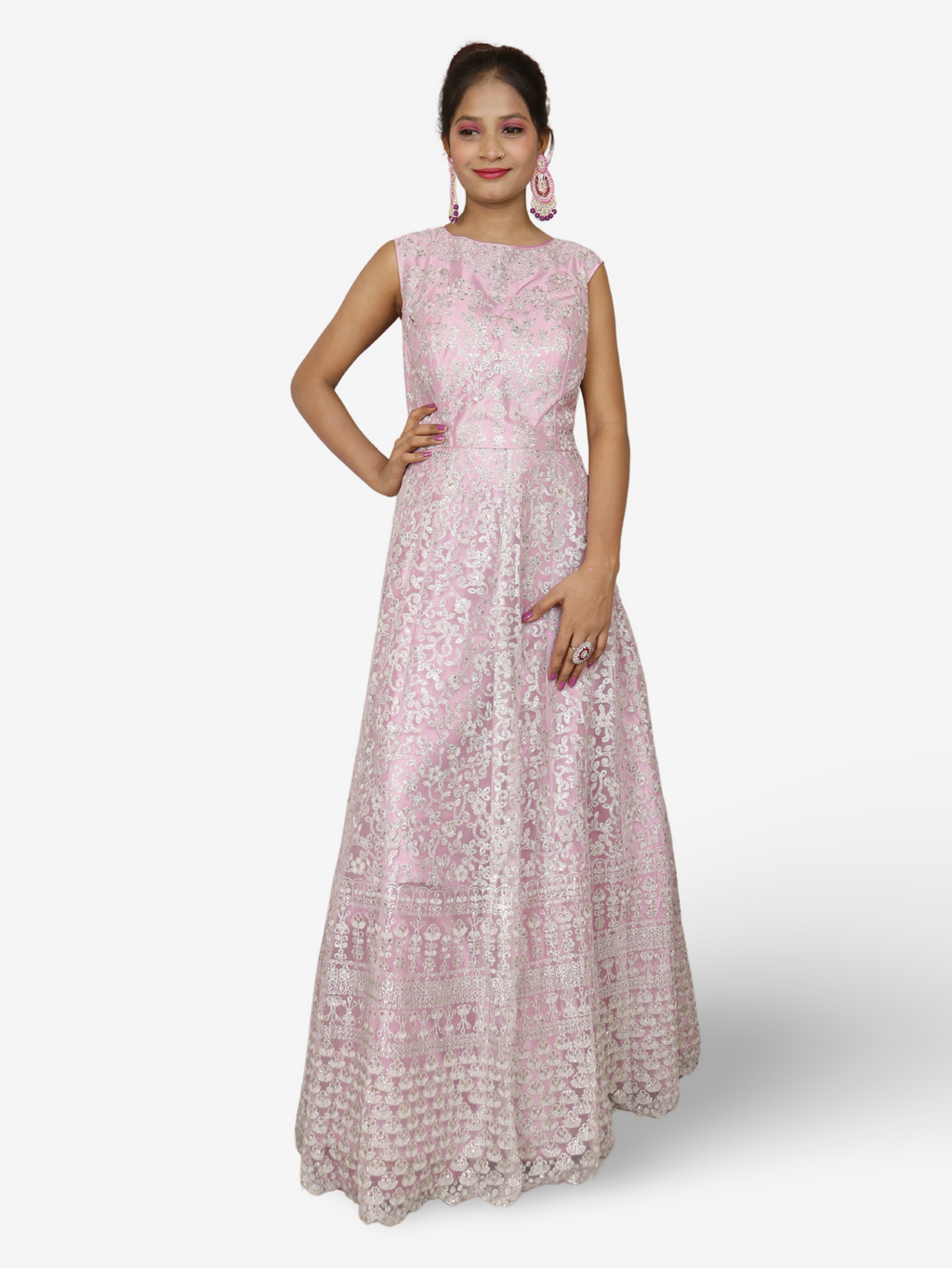Shimmery and Shiny Beautiful Gown by Shreekama